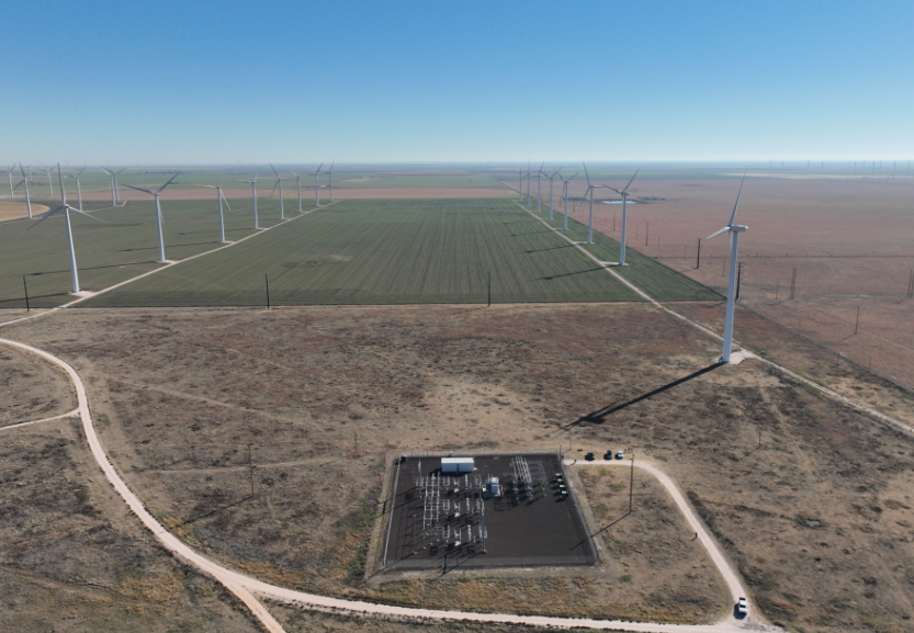 Planta de generación de energía eólica de MARA para la minería de BTC.