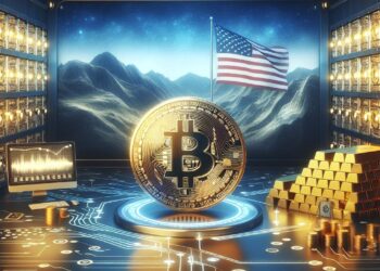 Estados Unidos tendría en el futuro una reserva de valor en bitcoin y criptomonedas. Fuente: Microsoft Image Creator.
