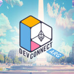 Banner promocional del evento Devconnect 2025 que se realizará en Buenos Aires.