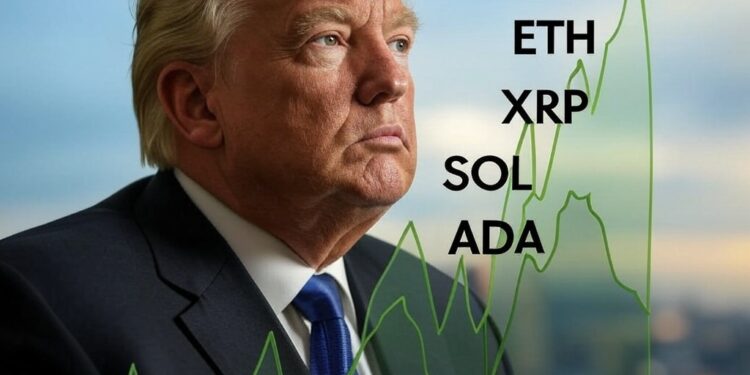 Trump impacta sobre el mercado de las criptomonedas. Fuente: Grok.