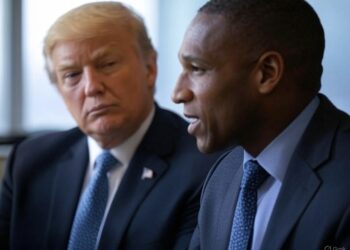 Donald Trump mira fijamente a Arthur Hayes de BitMEX.