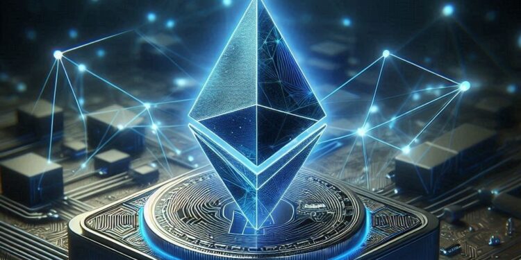 El símbolo de la cadena Ethereum evolucionando tras recibir a Pectra.