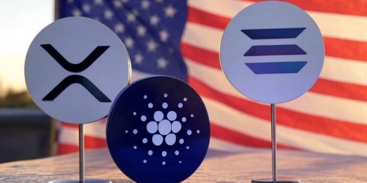 La inclusión de XRP, SOL y ADA podría tener efectos profundos en el mercado de las criptomonedas. Fuente: Grok.