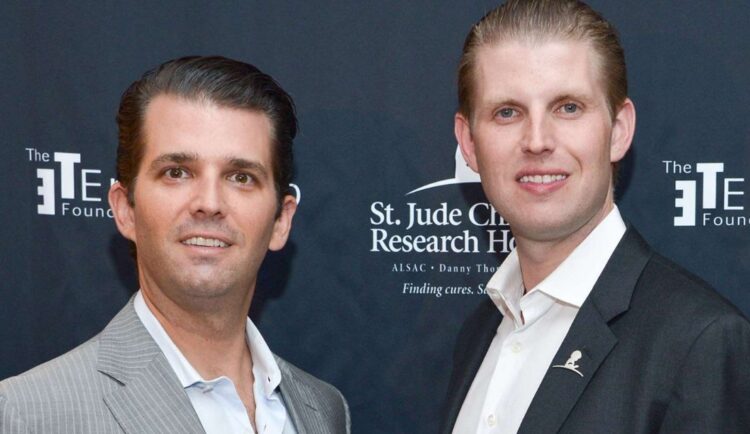 Fotografía de los hijos de Donald Trump, Eric y Donald Trump Jr..