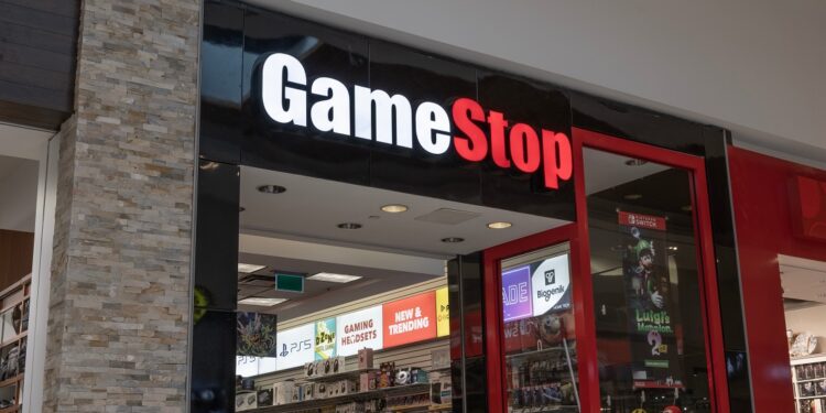 Tienda física de Gamestop.