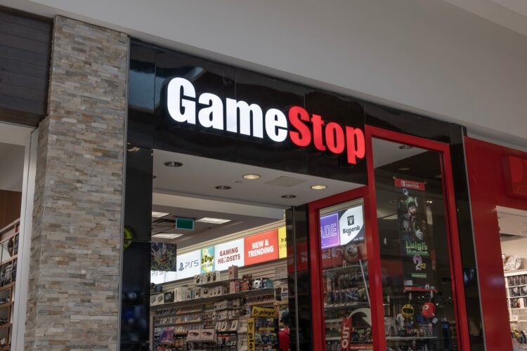 Tienda física de Gamestop.
