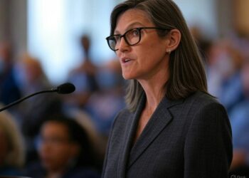 Cathie Wood, CEO de Ark Invest, no ve un futuro exitoso para las memecoins. Fuente : Grok.