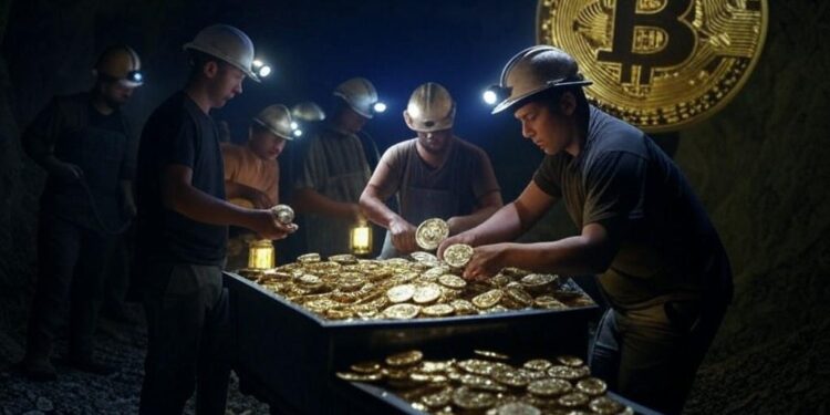 Mineros de Bitcoin estarían vendiendo sus monedas para solventar sus gastos. Fuente: Grok.