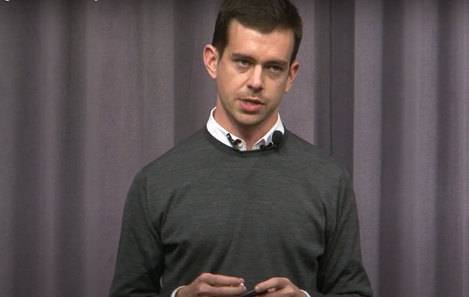 Jack Dorsey en una conferencia de Stanford eCorner.