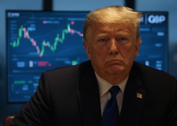 Trump desató una guerra de aranceles y hay incertidumbre en la economía global. Fuente: GROK.