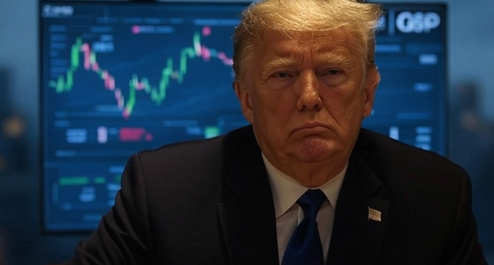 Trump desató una guerra de aranceles y hay incertidumbre en la economía global. Fuente: GROK.