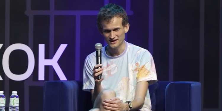 Vitalik Buterin en un conferencia.