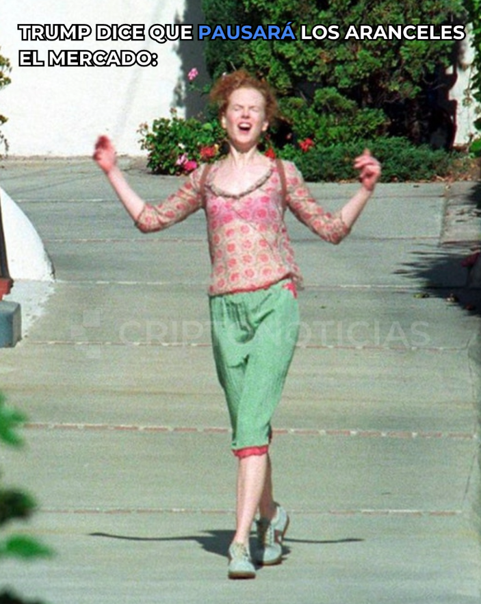 Meme de Nicole Kidman saliendo de firmar su divorcio.