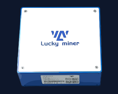 El mini ASIC LV07 de Lucky Miner para la minería hogareña de Bitcoin.