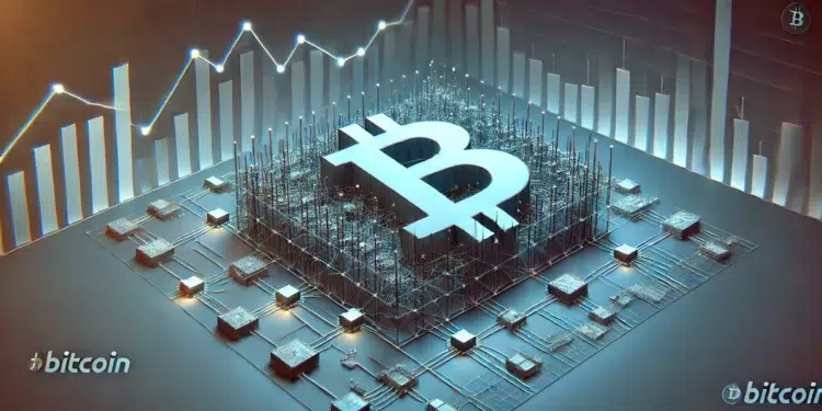 Usuarios de la red Bitcoin están menos activos. Fuente: Microsoft Image Creator.