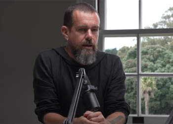 Jack Dorsey durante una entrevista transmitida en el canal Presidio Bitcoin de YouTube.