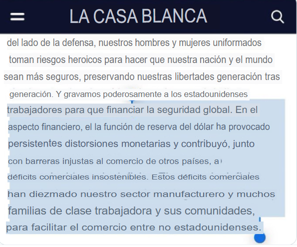 Comunicado de la Casa Blanca compartido en X por Jack Mallers para respaldar su teoría.