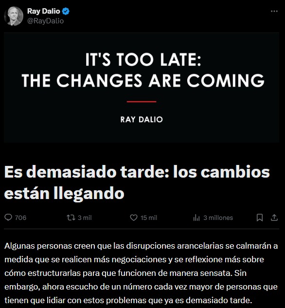 Ray Dalio comparte un ensayo