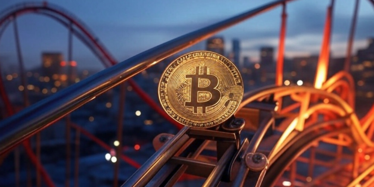 Bitcoin en una montaña rusa.