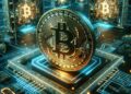 Bloques de la red Bitcoin siendo procesados.