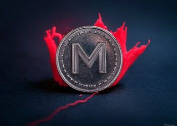 Una moneda con el logo de mantra (OM).