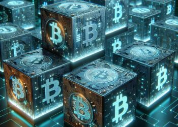 Bloques de Bitcoin siendo procesados en la red.