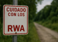 Cartel que dice "Cuidado con los RWA".