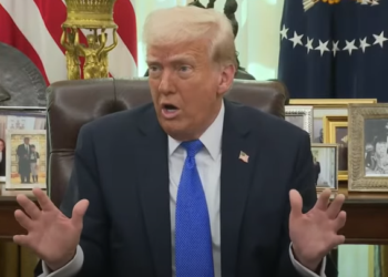 Donald Trump en el despacho oval de la Casa Blanca.