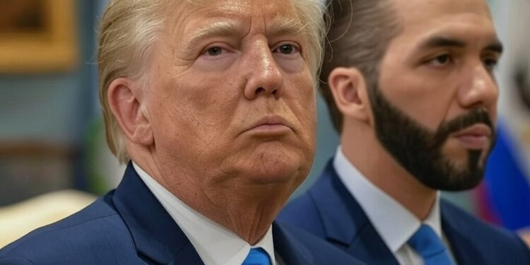 donald trump y nayib bukele cerca de reunirse