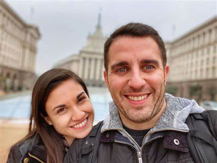 Anthony Pompliano con su esposa Polina Marinova.