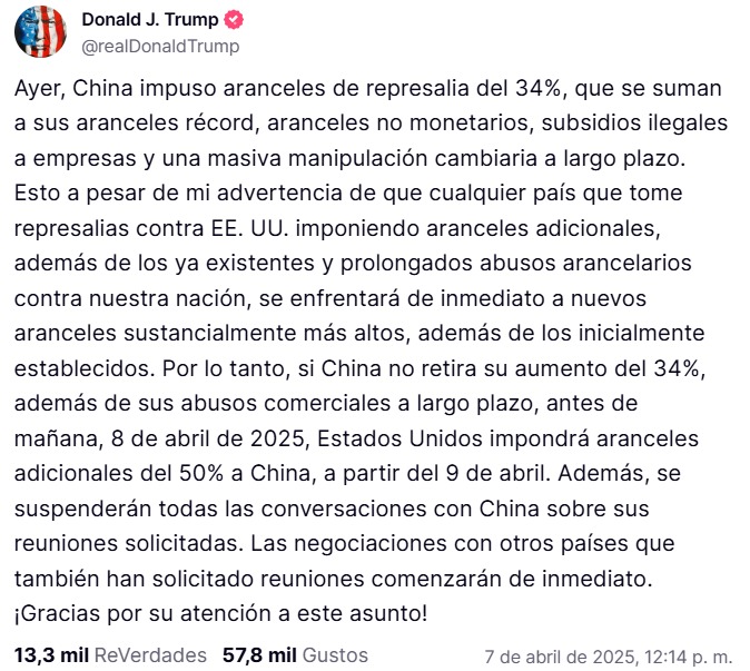 amenaza de trump a china