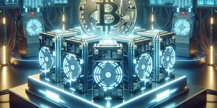 Equipos ASIC trabajando para extrar BTC de la red.