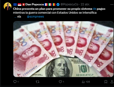 China impulsa su yuan digital como se comenta en redes sociales.