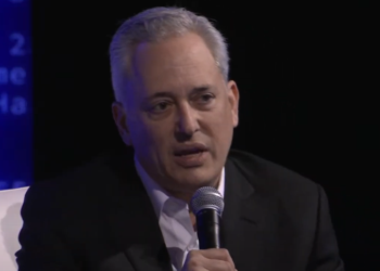 David Sacks, el zar de las criptomonedas de la Casa Blanca y durante la Bitcoin Conference 2025.