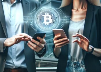 El uso de la LN crece, fomentada por exchanges, pools de minería e instituciones financieras. Fuente: Microsoft Image Creator.