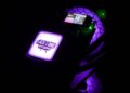 El NerdQaxe Hydro posee un sistema de iluminación LED. Fuente: Solo Satoshi.