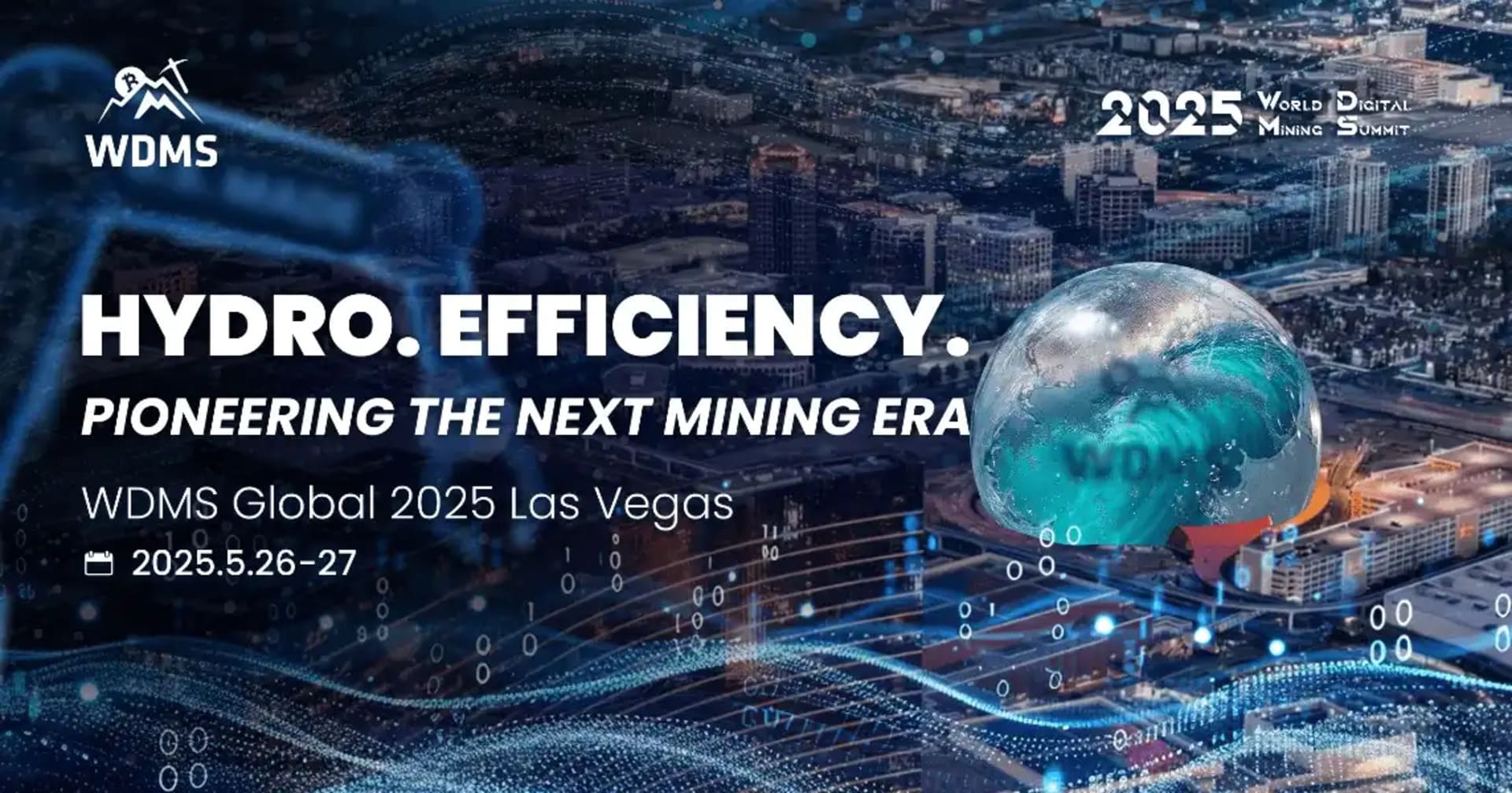 Imagen promocional del evento World Digital Mining Summit (WDMS)