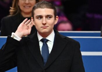 Fotografía del hijo de Donald Trump, Barron Trump.