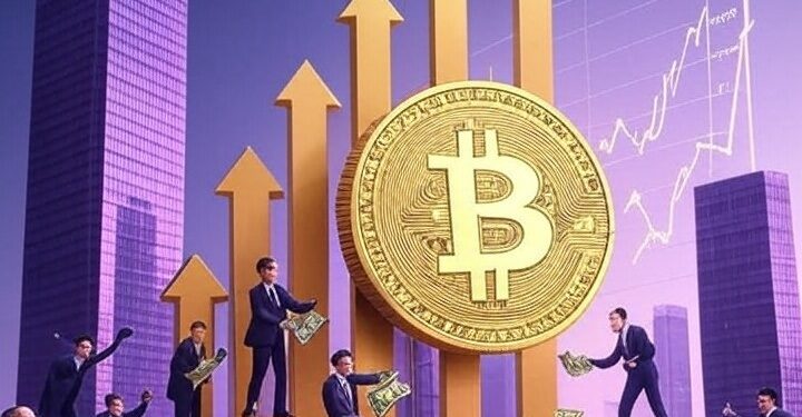 Una mezcla de inversionistas institucionales y minoristas se han volcado hacia bitcoin. Fuente: Imagen generada por CriptoNoticias mediante Grok.