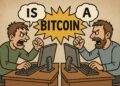 Desarrolladores frente a sus ordenadores discutiendo sobre qué es Bitcoin.