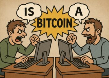 Desarrolladores frente a sus ordenadores discutiendo sobre qué es Bitcoin.