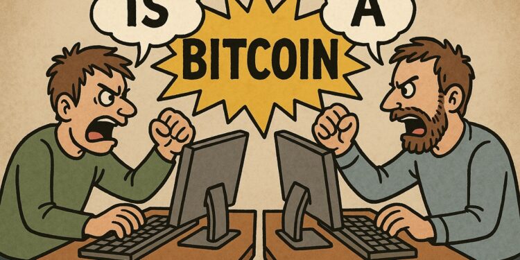 Desarrolladores frente a sus ordenadores discutiendo sobre qué es Bitcoin.