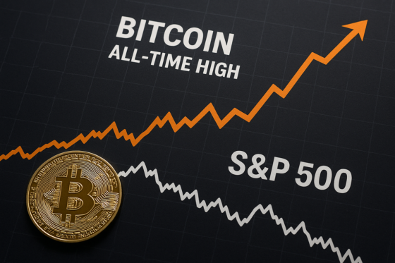 Bitcoin marcó nuevo máximo histórico frente al S&P500