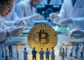 Un grupo de desarrolladores trabajando en la evolución de Bitcoin.