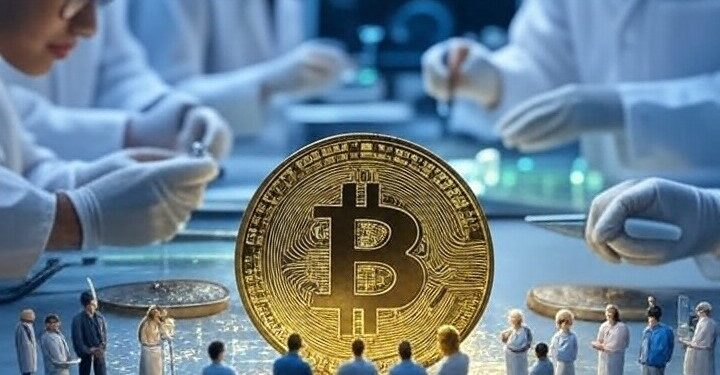 Un grupo de desarrolladores trabajando en la evolución de Bitcoin.