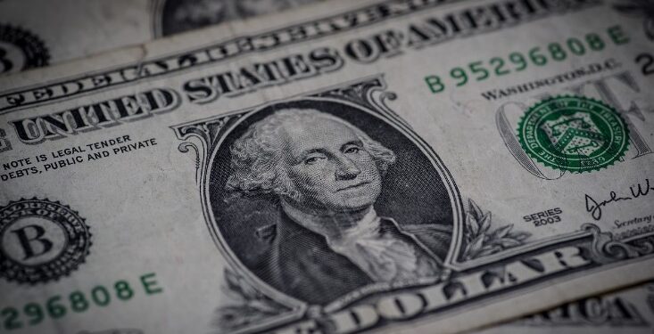 Billete de 1 dólar estadounidense.