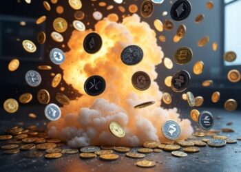 Una explosión de monedas.