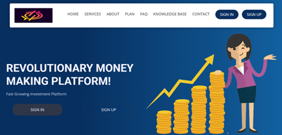 Plataforma web de CriptoROI, que ofrece calculadora de ROI.