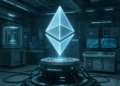 Una criptomoneda de Ethereum en un laboratorio.
