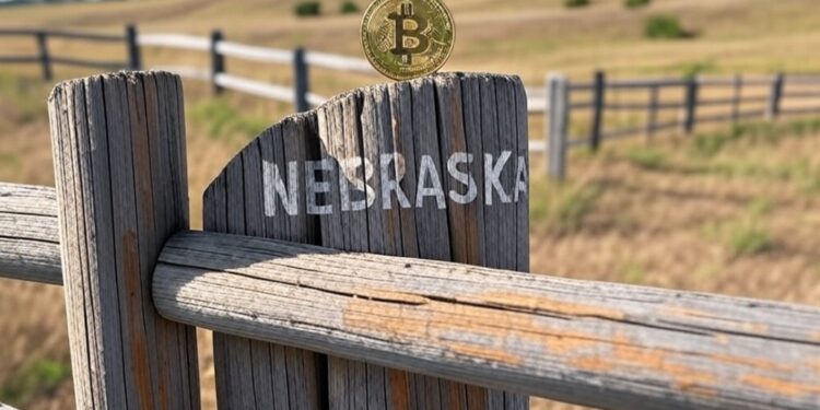 Imagen de IA Grok sobre bitcoin y el estado de Nebraska.